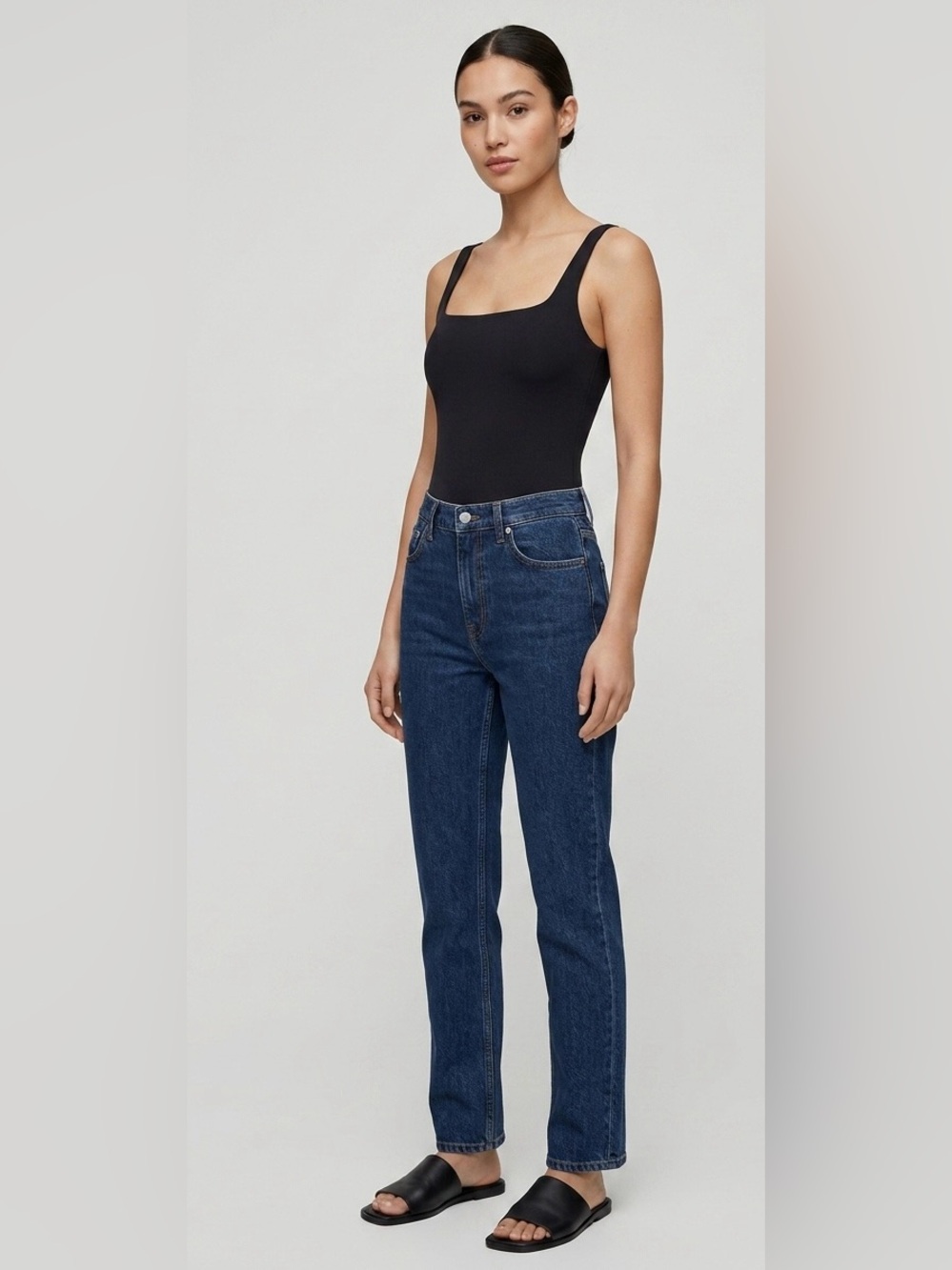 Aritzia Babaton Contour Squareneck Bodysuit - Black, Size XS